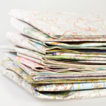 A Stack of paper maps