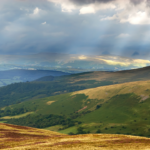 View across The Brecon Beacons