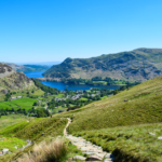 Looking over the scenic Lake District