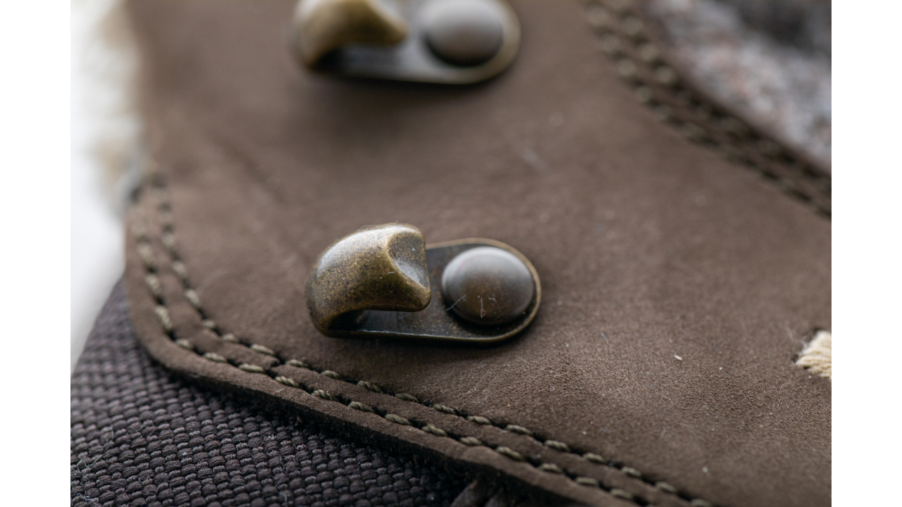 Photo showing the lace hook on a hiking boot