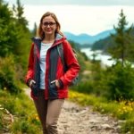 3 in 1 women's waterproof jacket
